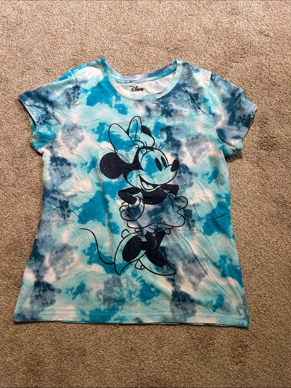 Disney Minnie Mouse Blue Tie-Dye Tee
